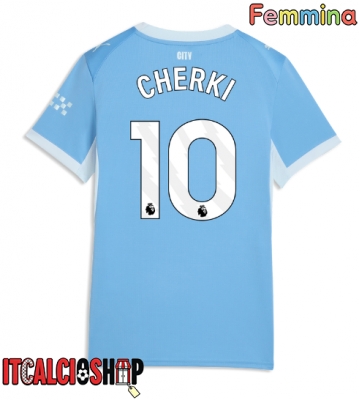 Manchester City Rayan Cherki #10 Prima Maglia Femmina 2026-27 Manica Corta